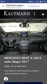 Vehiculos Mercedes Benz 2017 A200