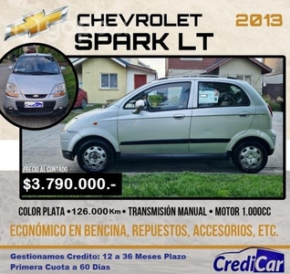 12 a 36 Meses - Chevrolet Motor 1.000cc Spark Lt