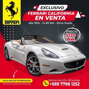 Venta Auto Deportivo Ferrari California - 2014