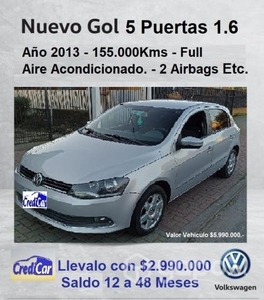 12 a 48 Meses - 2013 Vw Gol 1.6 Aire, Airbags