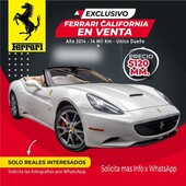 Exclusivo Auto Deportivo Ferrari California 2014