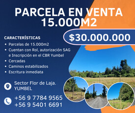 Se vende parcela en yumbel