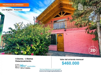 Casa en Arriendo en Putaendo, San Felipe de Aconcagua