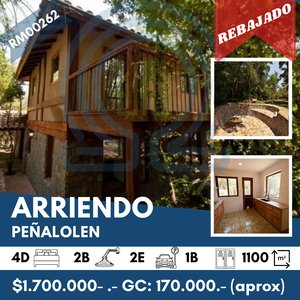 Casa en Arriendo en Peñalolén 4 dormitorios 2 baños / Easy Prop