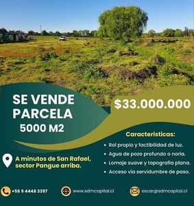 VENTA PARCELA AGRADO , CON ROL PROPIO, SAN RAFAEL, TALCA