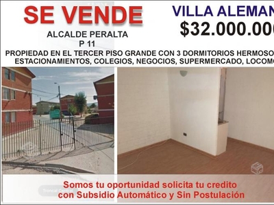 Departamento en Venta en PARADERO 11 Villa Alemana, Valparaiso