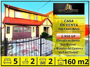 Venta casa talcahuano se vende casa en san marcos talcahuano - concepción