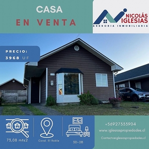 Casa en Venta en Temuco 2 baños / Gestión y Propiedad