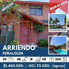 Casa en Arriendo en Peñalolén 3 dormitorios 3 baños / Easy Prop